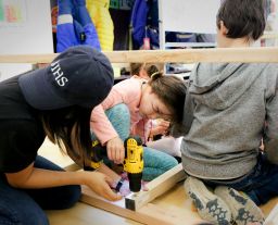 Children at Portfolio learn to build and assemble, using all sorts of tools.