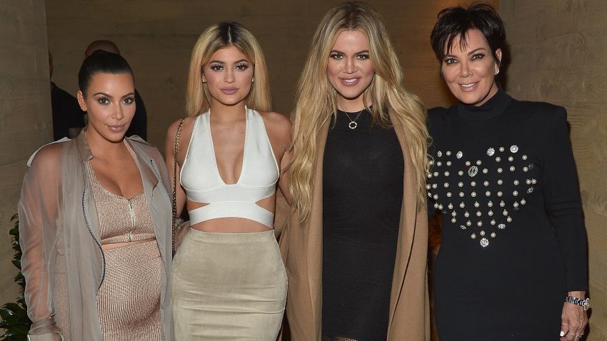 Kim Kardashian West, Kylie Jenner, Khloe Kardashian and Kris Jenner host a  dinner and preview of their new apps launching soon at Nobu Malibu on September 1, 2015 in Malibu, California.  (