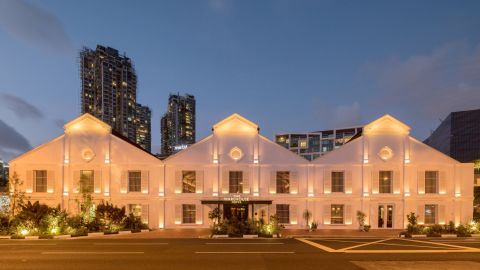 This former spice warehouse on the Singapore River was transformed into a luxury hotel by Zarch Architects and design firm Asylum. The Warehouse Hotel still boasts elements of the old building, while bringing a fresh perspective on industrial conversions. 