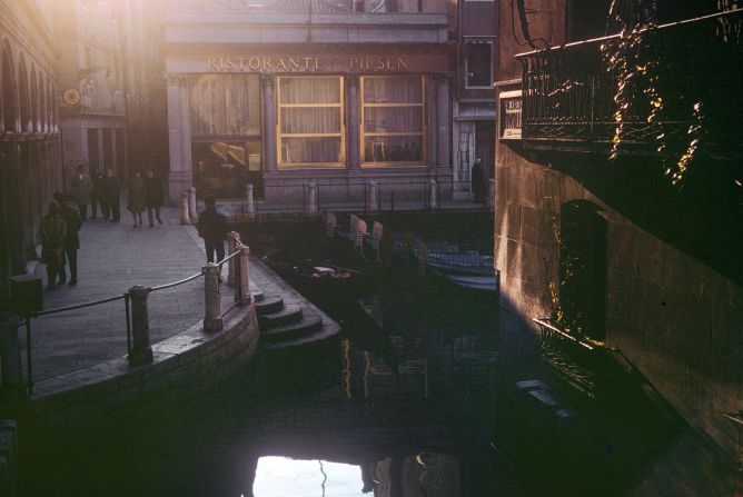<strong>Grandpa's photos -- Le vele di vanezia, Venice, Italy -- 1960s:</strong> Tomkins particularly enjoyed exploring Venice. "People told me exactly where [the locations] were," says Tomkins. "But it's such an intricate little maze of a place."