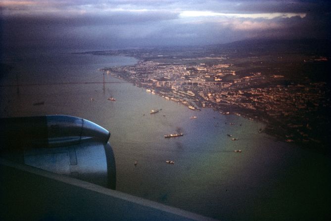 <strong>Grandpa's photos -- Tejo River, Lisbon, Portugal -- 1960s:</strong> Tomkins remained struck by the variety of places his grandfather seemed to have visited.