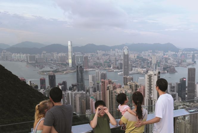 <strong>Grandpa's photos - the Peak, Hong Kong -- present day:</strong> Tomkins stumbled across Clarke's travel photos in 2009 -- he was clearing out his grandfather's house following Clarke's move to a nursing home.