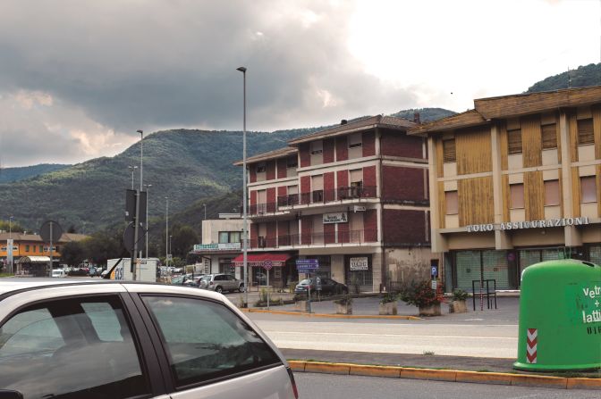 <strong>Grandpa's photos -- Via Alcide De Gasperi, Sarezzo, Italy -- present day: </strong>After hiking for four hours with no luck, Tomkins stumbled across the view unexpectedly. "I walked around the corner and there it was," he recalls.