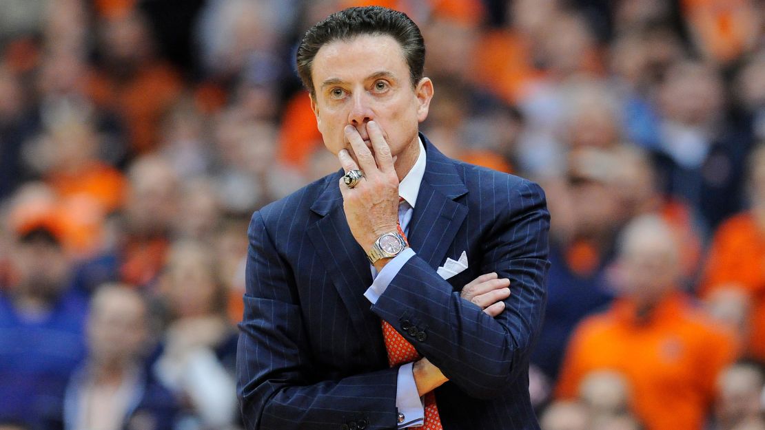 Rick Pitino was first named coach of the Louisville men's basketball team in 2001.
