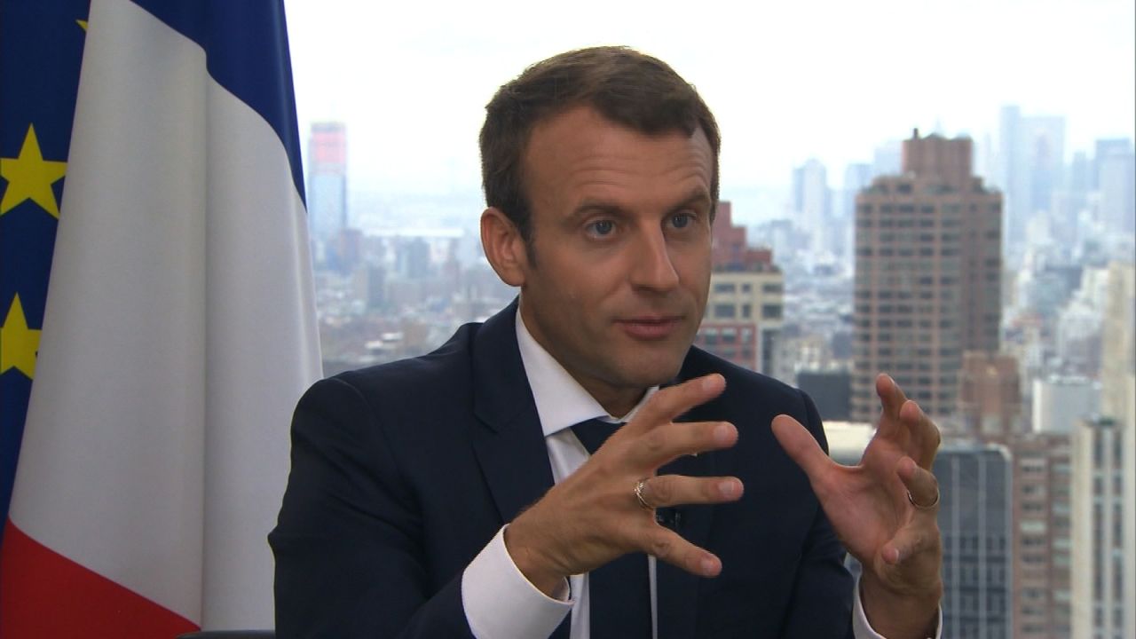 Emmanuel Macron amanpour