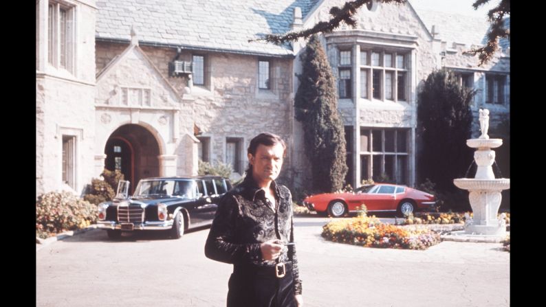 Hefner founded Playboy in 1953, growing it into a multibillion dollar empire. He bought the building that would become Playboy Mansion in the 1970s.
