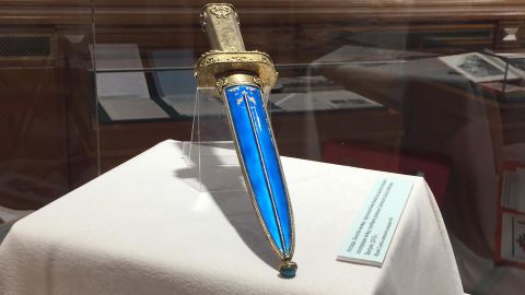A Hungarian dagger awarded to Philby in 1976 by the Hungarian intelligence services, as "a prominent figure in the struggle for socialism."