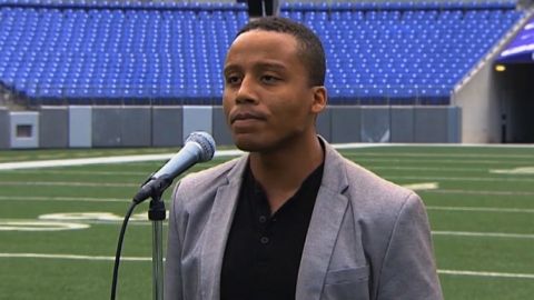 Joey Odoms served in the Maryland National Guard from 2010 to 2016.