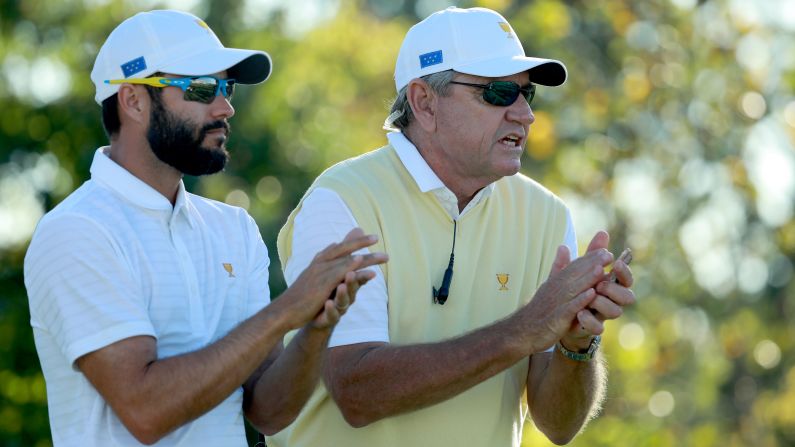 It was not a great opening day for International Team captain Nick Price and his assistant Adam Hadwin as the US took a 3.5-1.5 lead on day one.