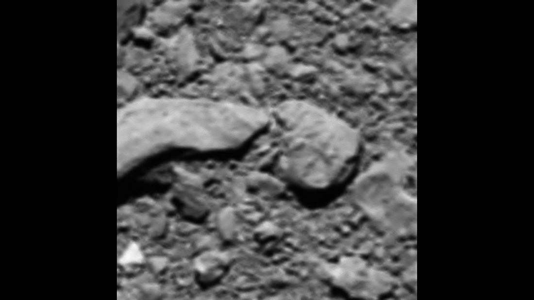 The Rosetta probe sent an unexpected final image back to Earth shortly before it made a controlled impact onto the surface of Comet 67P last September. 