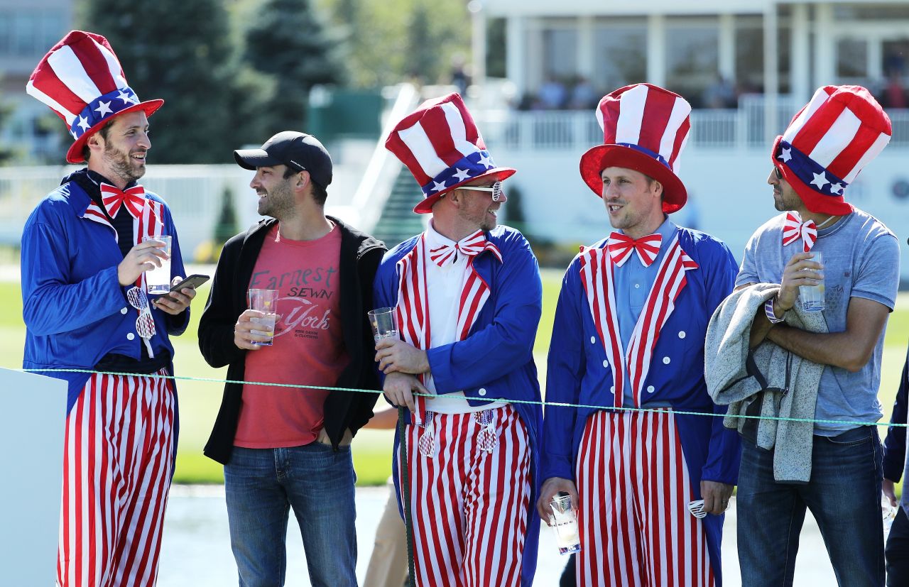 Some US fans got all dressed up for Sunday's play.