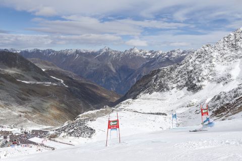 Soelden in Austria is the traditional setting for the FIS World Cup alpine skiing season-opener.  