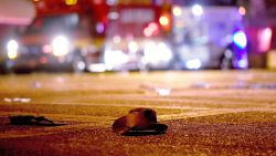 LAS VEGAS, NV - OCTOBER 02:  A cowboy hat lays in the street after shots were fired near a country music festival on October 1, 2017 in Las Vegas, Nevada. A gunman has opened fire on a music festival in Las Vegas, leaving at least 20 people dead and more than 100 injured. Police have confirmed that one suspect has been shot. The investigation is ongoing. (Photo by David Becker/Getty Images)