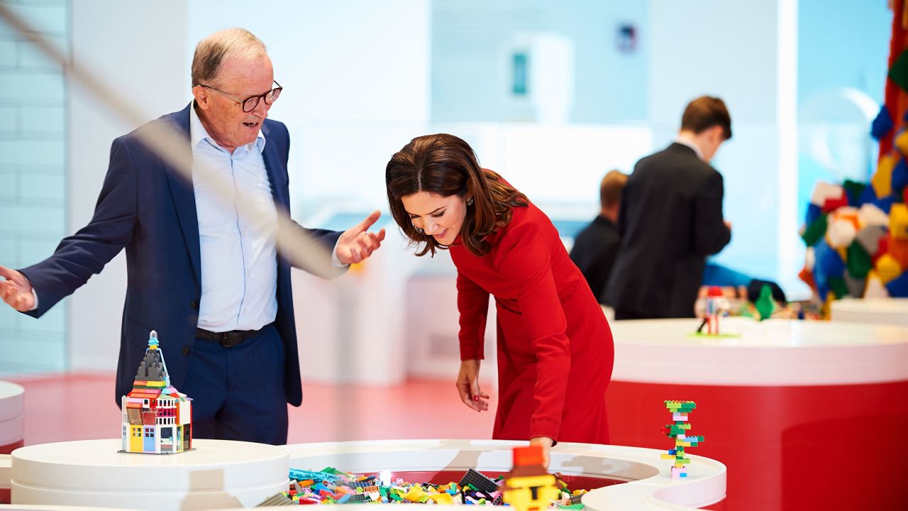 Denmark's Prince Frederik and Princess Mary visited the LEGO House for its inauguration.