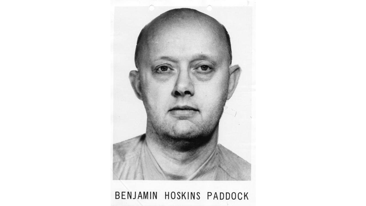 Benjamin Hoskins Paddock was a bank robber who went to prison when his son Stephen was 7.