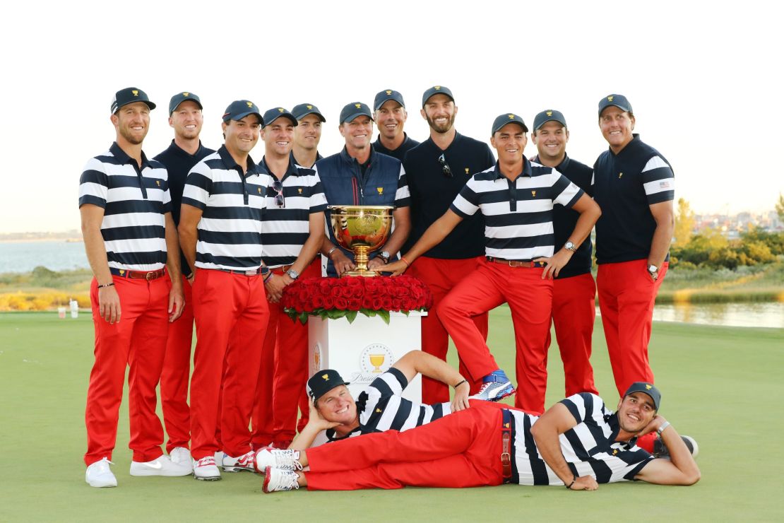 The US won their seventh straight Presidents Cup in October.