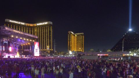 The scene at the festival on Saturday, the second night.