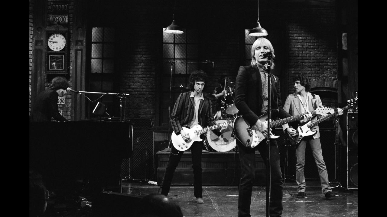 Tom Petty and the Heartbreakers perform on "Saturday Night Live" in November 1979. A month earlier, they had released their third album "Damn the Torpedoes," which included hit songs "Refugee" and "Don't Do Me Like That."