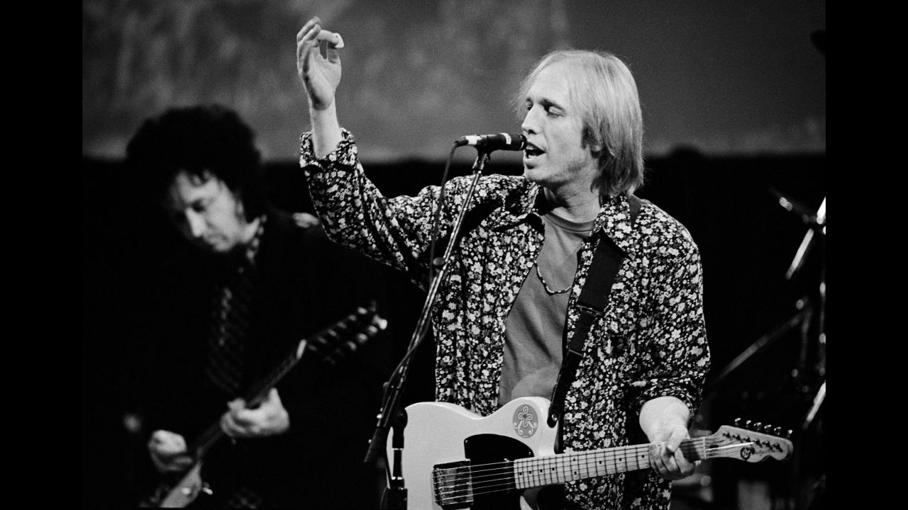 Petty performs in the San Francisco Bay Area in October 1991. That year, he and the Heartbreakers released their album "Into the Great Wide Open," which included the single "Learning to Fly."