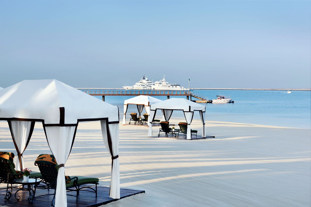 <strong>One & Only Royal Mirage --</strong> This romantic beachfront resort is set in 65 acres of lush gardens and a kilometer of private beach.