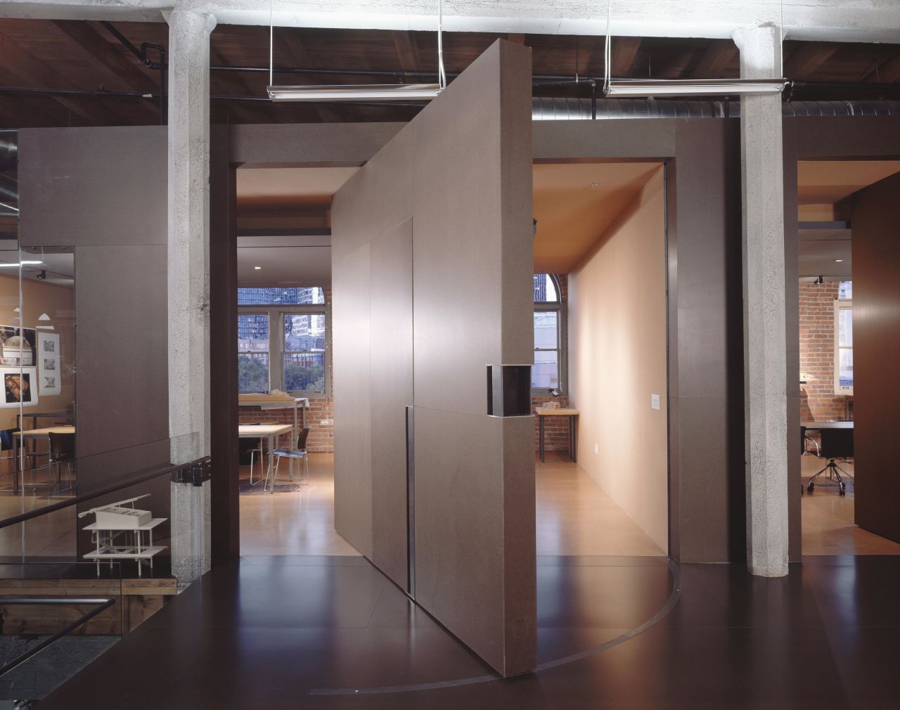 Olson Kundig's sleek offices are located in the historic Pioneer Square neighborhood.