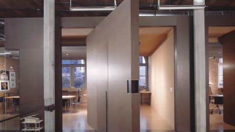 Olson Kundig's sleek offices are located in the historic Pioneer Square neighborhood.