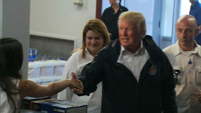 President Trump in Puerto Rico to offer support