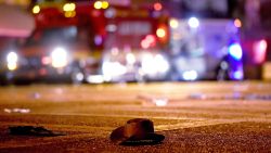 LAS VEGAS, NV - OCTOBER 02:  A cowboy hat lays in the street after shots were fired near a country music festival on October 1, 2017 in Las Vegas, Nevada. A gunman has opened fire on a music festival in Las Vegas, leaving at least 20 people dead and more than 100 injured. Police have confirmed that one suspect has been shot. The investigation is ongoing. (Photo by David Becker/Getty Images)