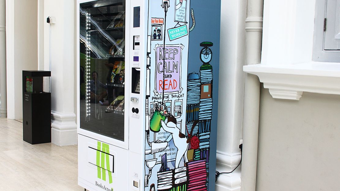 BooksActually's National Museum of Singapore vending machine.