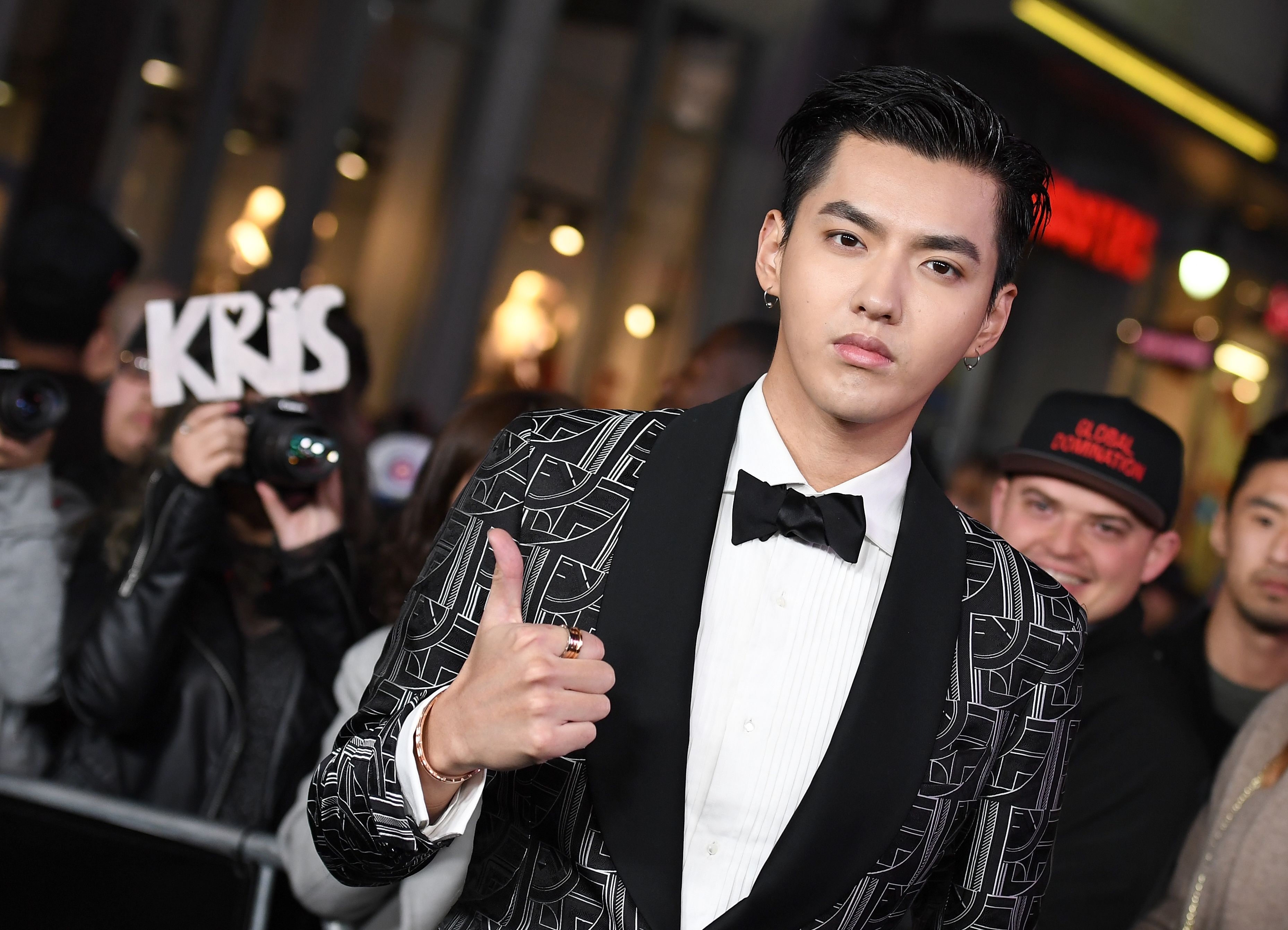 Chinese-Canadian actor, rapper, singer, record producer, and model Kris Wu  attends the Bulgari red carpet event in Shanghai, China, 23 October 2020  Stock Photo - Alamy