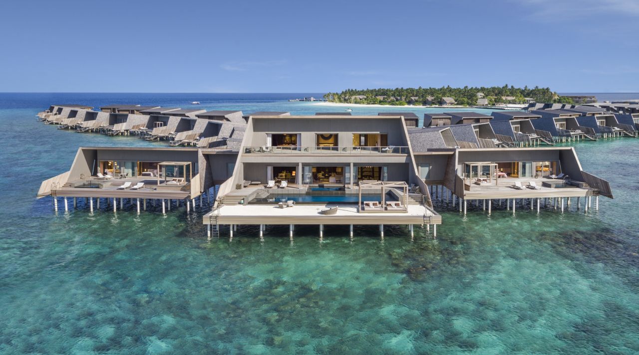 <strong>St. Regis Vommuli Resort, Maldives: </strong>One of the largest villas in the Maldives is the John Jacob Astor Estate at the St. Regis. The villa has its own 92-square-meter pool.