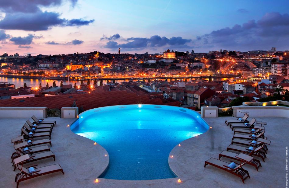 <strong>The Yeatman, Porto, Portugal:</strong> It's no surprise in this region renowned for wine that the pool comes in the shape of a decanter.