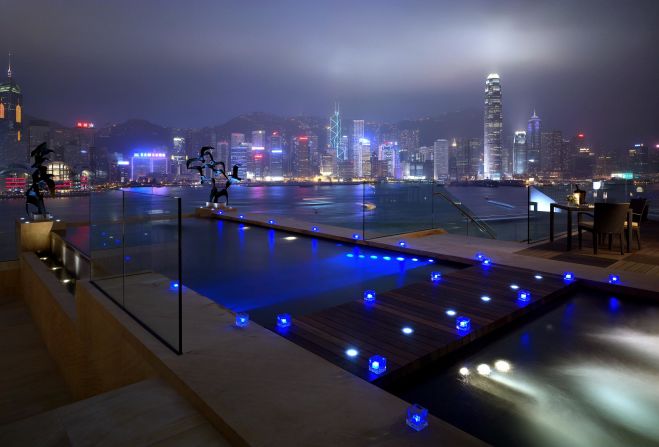 <strong>InterContinental, Hong Kong: </strong>For urban pools with a killer view, few can match the skyline of Hong Kong Island as seen from the InterContinental Hotel's Presidential Suite.