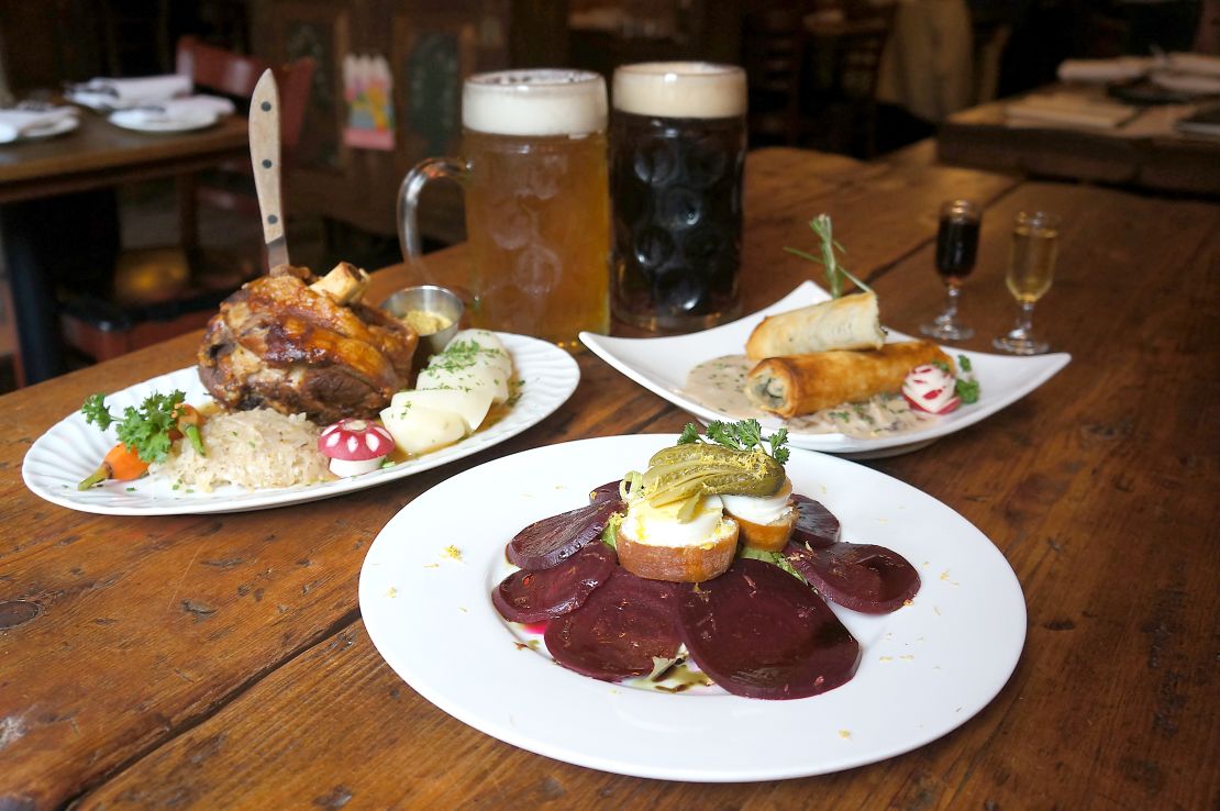 The Heidelberg in New York has been serving typical German food and beer since 1936.