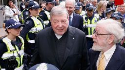 MELBOURNE, AUSTRALIA - OCTOBER 06:  Cardinal George Pell leaves the Melbourne Magistrates' Court with a heavy Police escort on October 6, 2017 in Melbourne, Australia. Cardinal Pell was charged on summons by Victoria Police on 29 June over multiple allegations of sexual assault. Cardinal Pell is Australia's highest ranking Catholic and the third most senior Catholic at the Vatican, where he was responsible for the church's finances. Cardinal Pell has leave from his Vatican position while he defends the charges.  (Photo by Darrian Traynor/Getty Images)