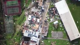 Drone footage shows just how devastating Hurricane Maria was to Dominica.