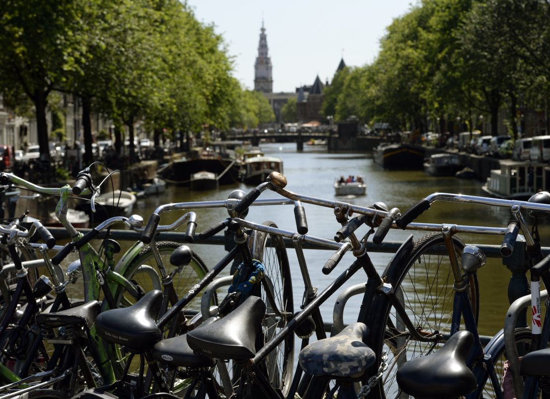 Cycling around Amsterdam is still top of the must-do list for the city's tourists.