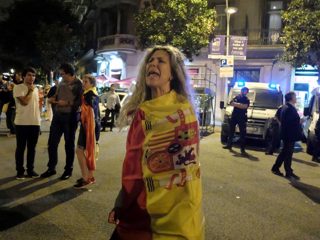 Susana Andrés says she is both Catalan and Spanish and doesn't want a fractured society.