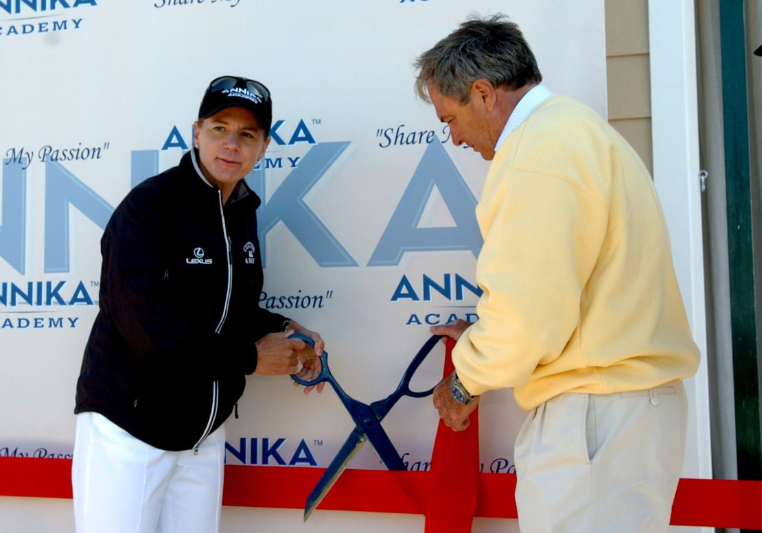 Opening of Annika Academy in Florida in 2006.