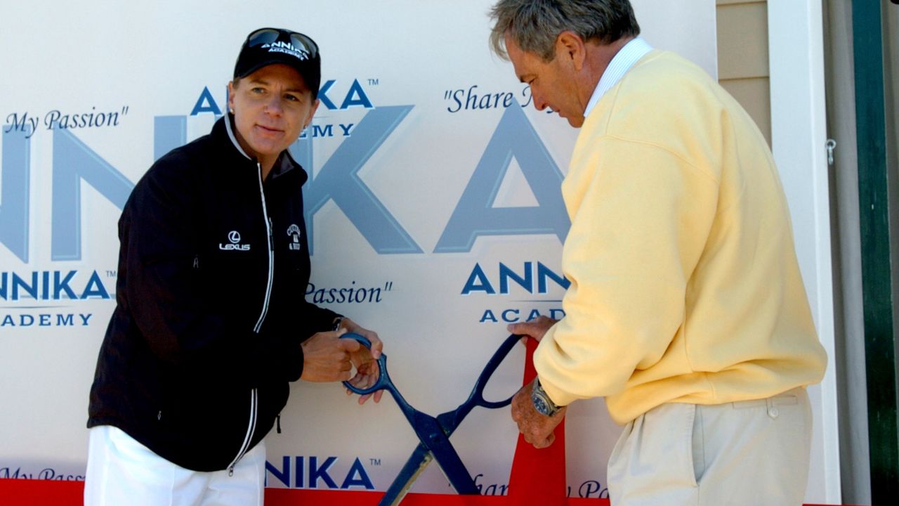 Opening of Annika Academy in Florida in 2006.