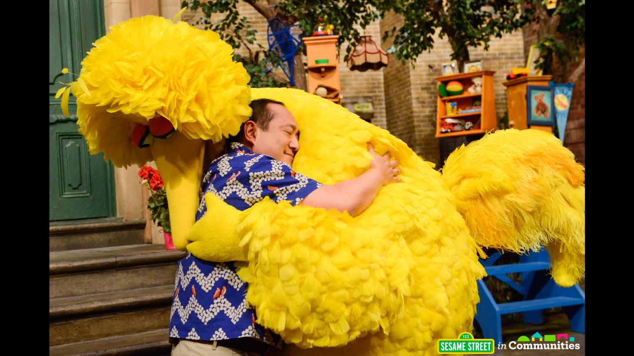 "These big feelings are OK," shop owner Alan tells Big Bird in a "Sesame Street" video.