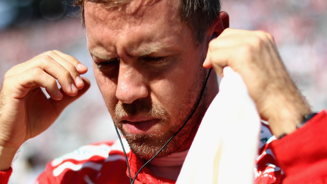 An early retirement has left Sebastian Vettel's title challenge in tatters as he trails Lewis Hamilton by 59 points.