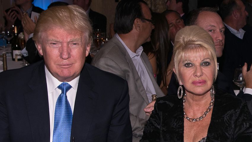 Donald Trump and Ivana Trump attend The Eric Trump 8th Annual Golf Tournament at Trump National Golf Club Westchester on September 15, 2014 in Briarcliff Manor, New York.