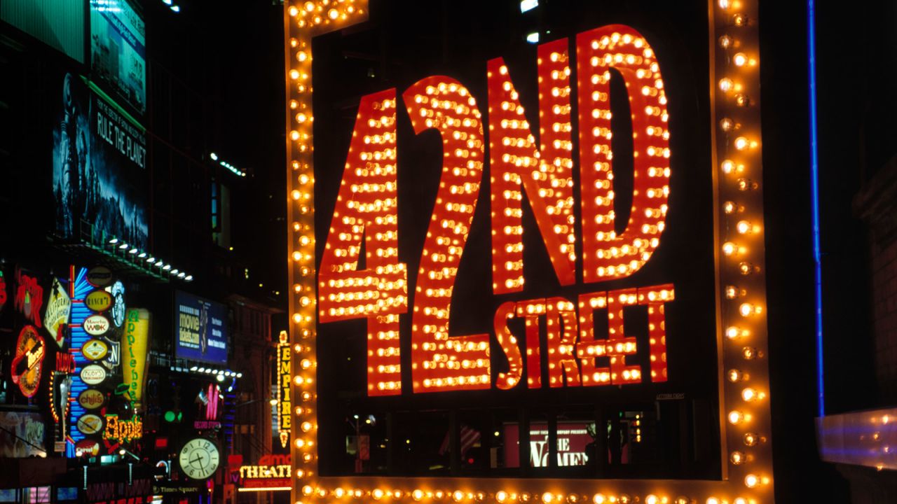 <strong>42nd Street:</strong> The best reason to be in Times Square is to be in the audience of a Broadway show.