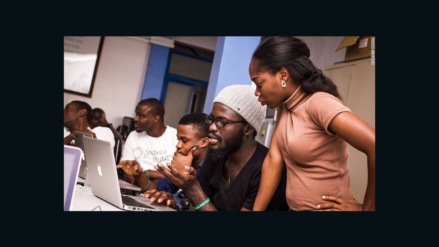 Andela, a tech company, scouts for smart Nigerians with talent for tech, trains them and places them to work for international companies like Microsoft, while still based in Nigeria.