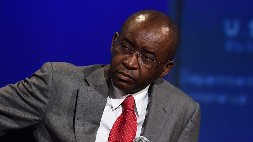 Strive Masiyiwa, Founder and Chairman, Econet Wireless speaks on August 5, 2014, at the US-Africa Leaders Summit in Washington, DC.