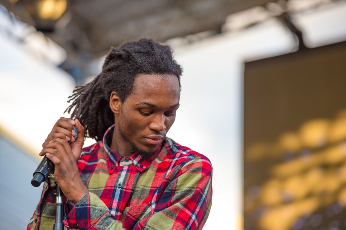 SABA performs at the "All Things Go" festival at Union Market in Washington, DC, on Oct. 7, 2017.