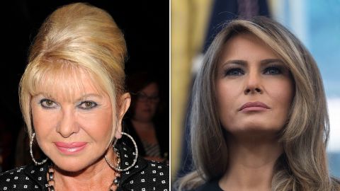 Ivana Trump, at left, and first lady Melania Trump, right.