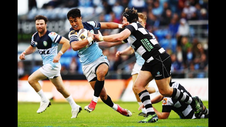 Tamati Tua of Northland charges forward during the round eight Mitre 10 Cup match against Hawke's Bay at Toll Stadium on Saturday, October 7, in Whangarei, New Zealand.