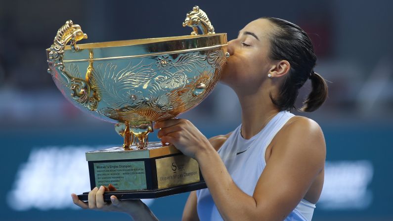 Garcia -- who thrived in the juniors -- overtook Johanna Konta for the final place in Singapore by winning back-to-back titles in Wuhan and Beijing.  